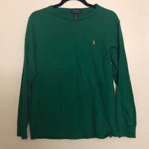 Green Polo Boys Long Sleeve
